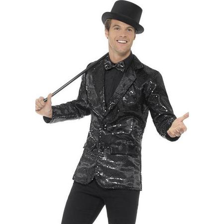Glitter & Glamour Kostuum | Ron Tv Presentator Pailletten Vest Man | XL | Carnaval kostuum | Verkleedkleding